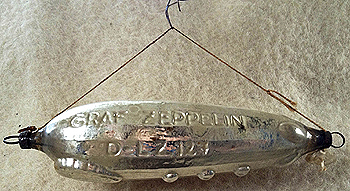 zeppeling als kerstversiering